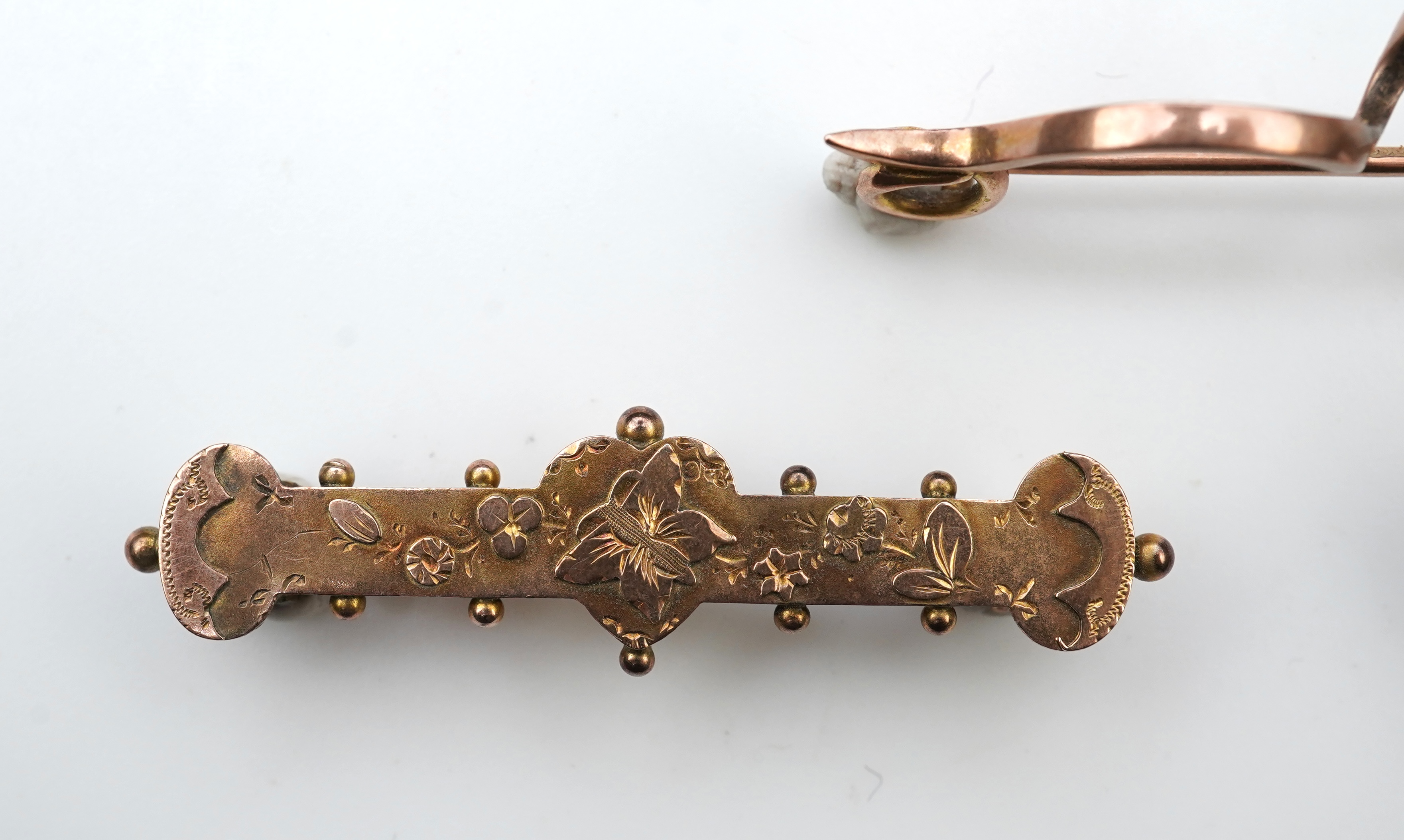 Three bar brooches, late 19th century